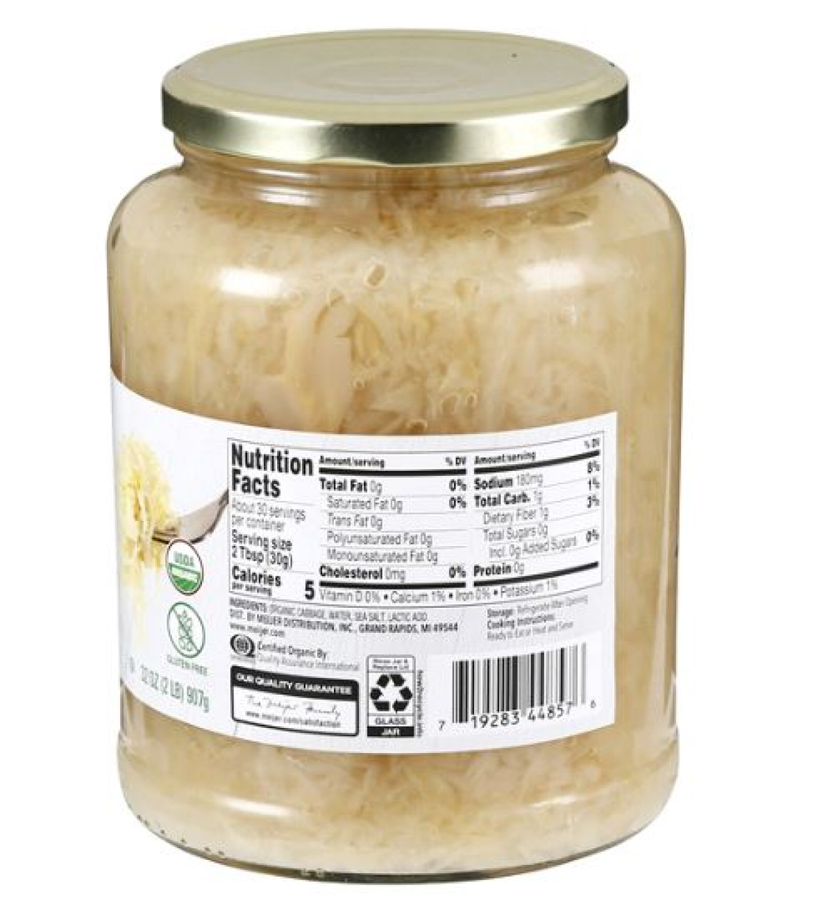 slide 2 of 2, True Goodness Organic Sauerkraut - 32 oz, 32 oz
