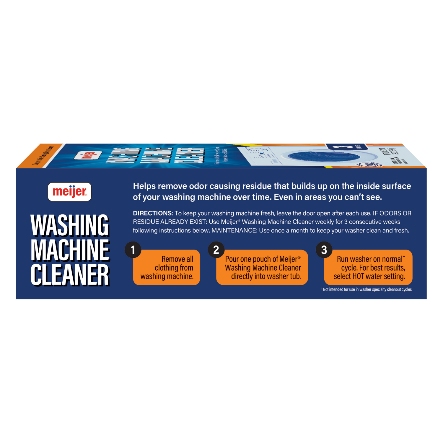 slide 2 of 5, Meijer Washing Machine Cleaner, 3 Count, 3 ct