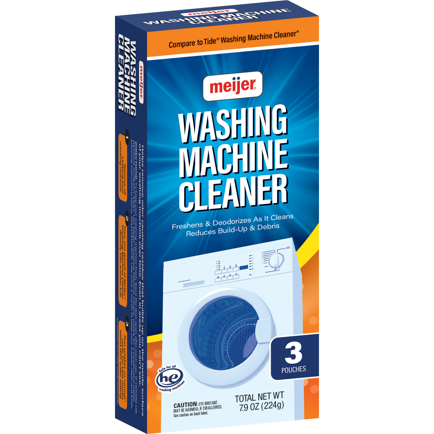 slide 4 of 5, Meijer Washing Machine Cleaner, 3 Count, 3 ct