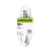 slide 2 of 9, Landscape Outdoor Extension Cord EC883627, White, 35 ft