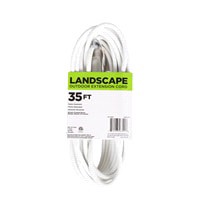 slide 3 of 9, Landscape Outdoor Extension Cord EC883627, White, 35 ft