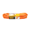 slide 6 of 13, 16/3 SJTWGeneral Purpose Orange Outdoor Extension Cord, 100 ft