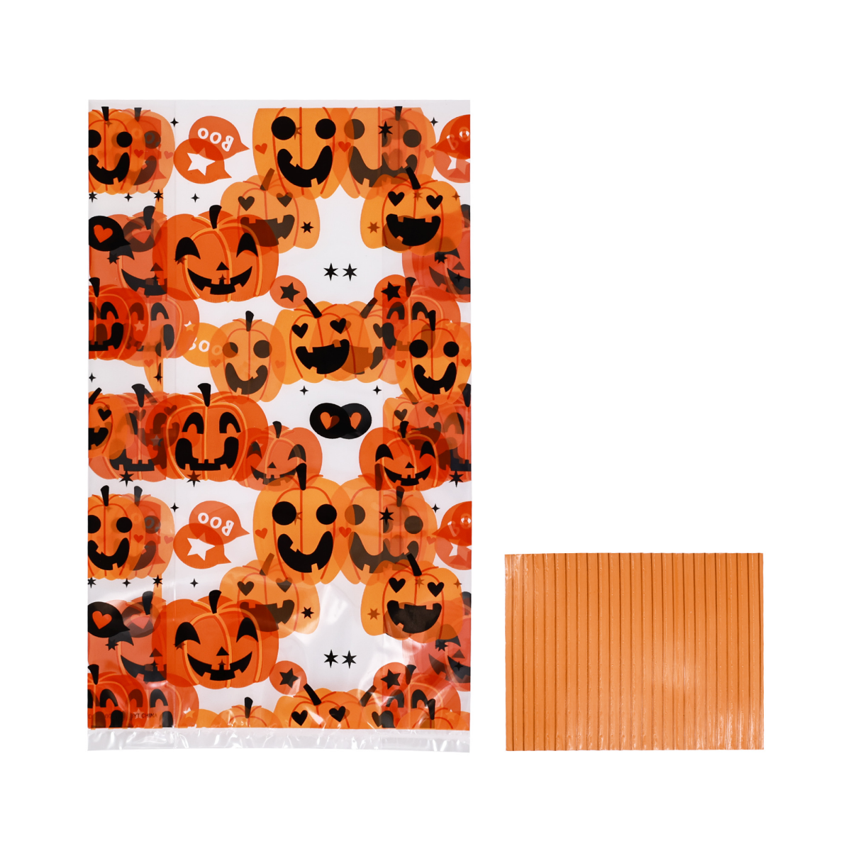 slide 2 of 4, Meijer Corporate Seasonal Meijer Halloween Cello Treat Bag, 2 Assorted Styles, 24 ct