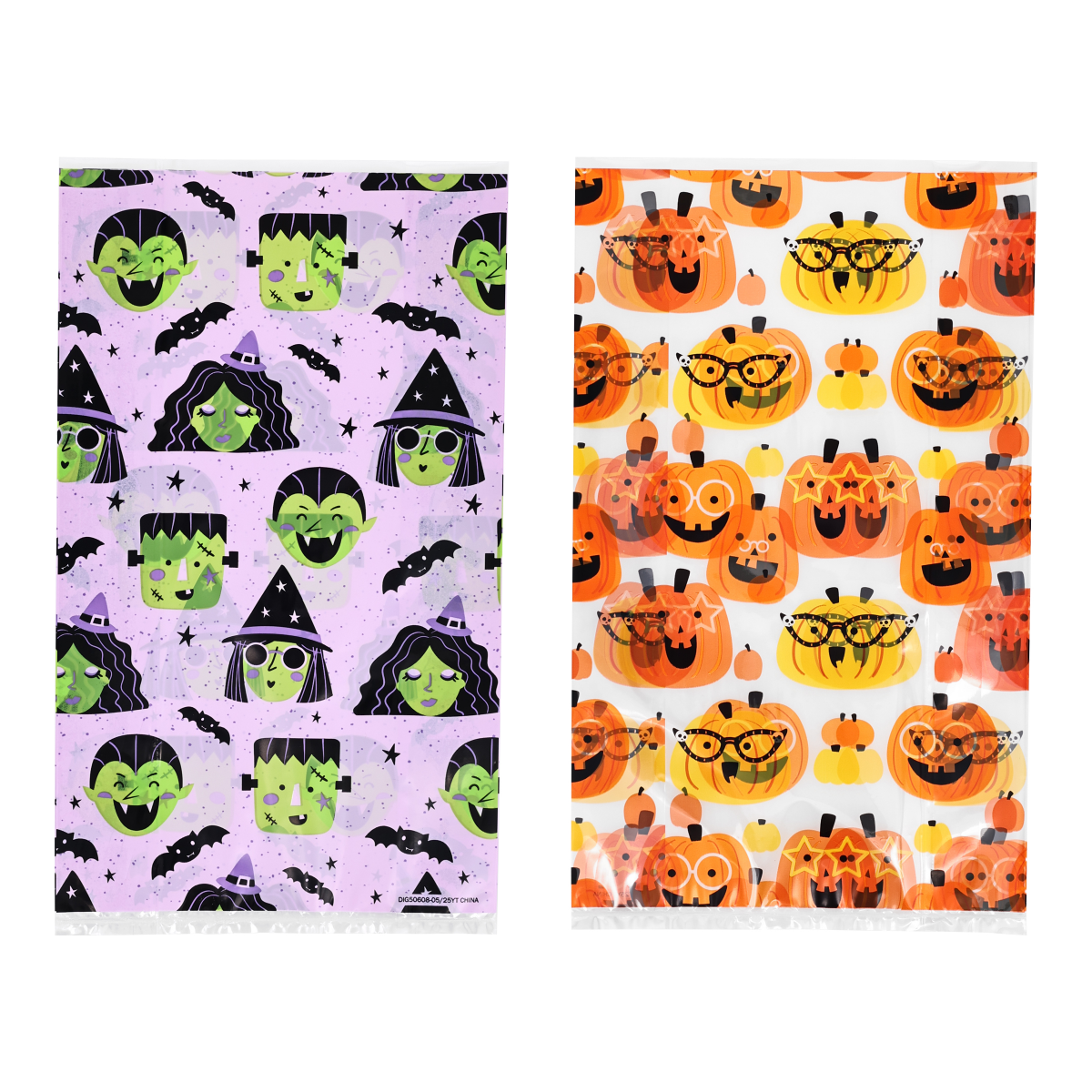 slide 3 of 4, Meijer Corporate Seasonal Meijer Halloween Cello Treat Bag, 2 Assorted Styles, 24 ct