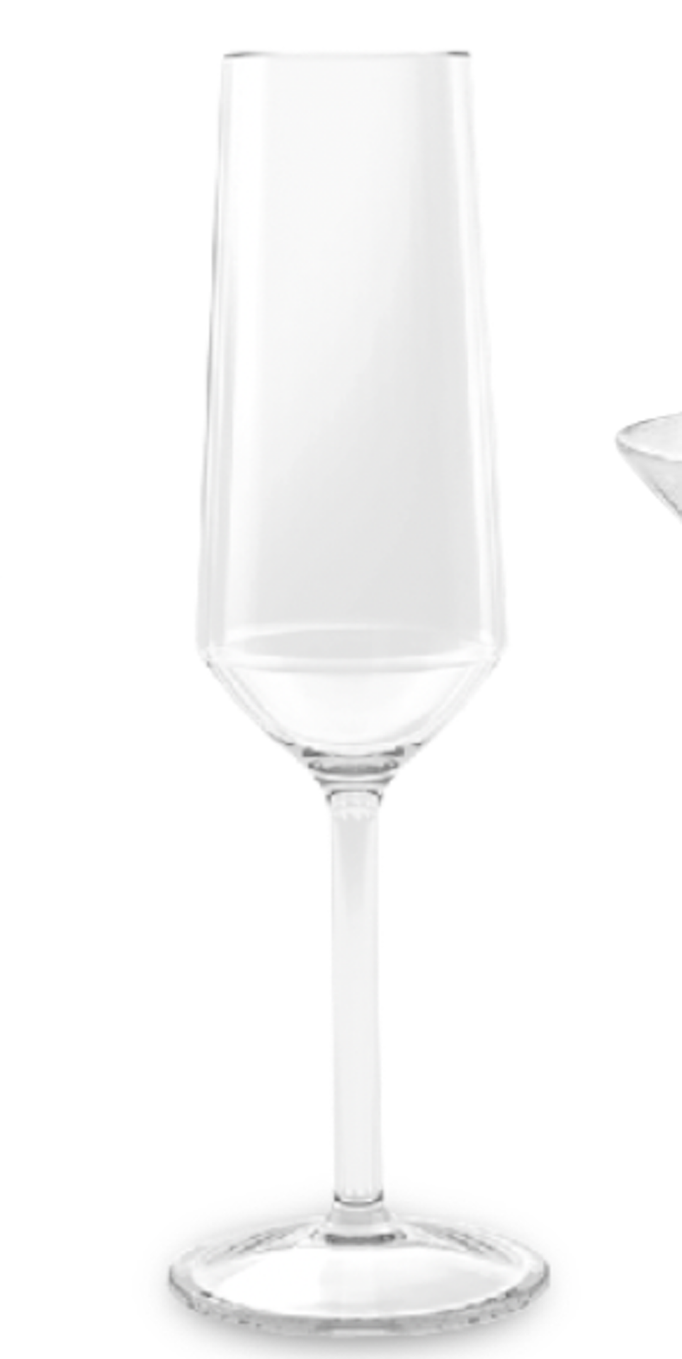 slide 1 of 1, December Home Dh Acrylic Champagne Flute Clear, 1 ct