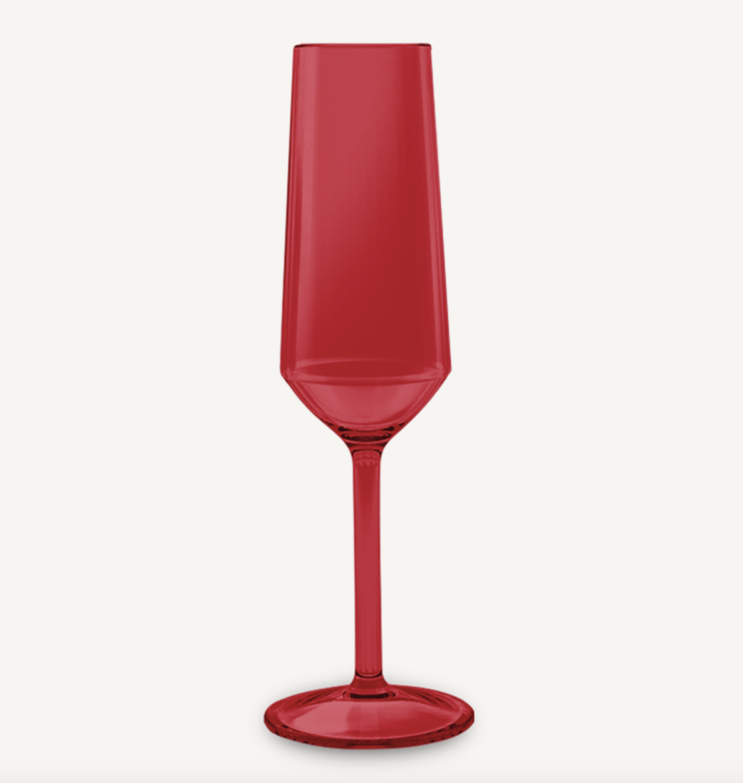 slide 1 of 1, December Home Dh Acrylic Champagne Flute Red, 1 ct