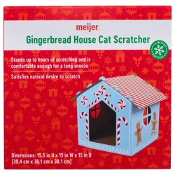 Meijer Holiday Gingerbread House Cat Scratcher