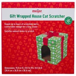 Meijer Holiday Present House Cat Scratcher