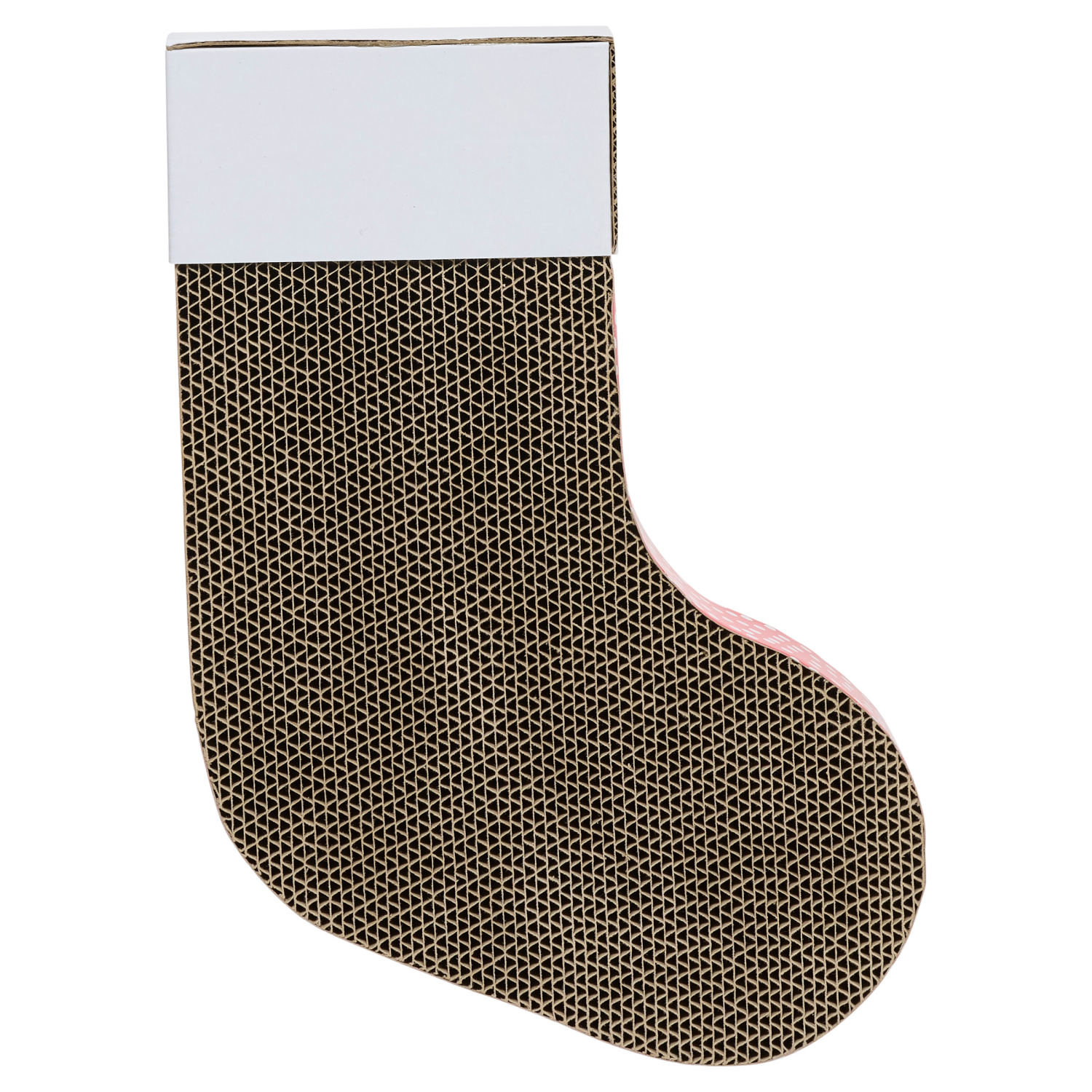 slide 2 of 3, Meijer Holiday Socking With Ball Track Cat Scratch, 1 ct