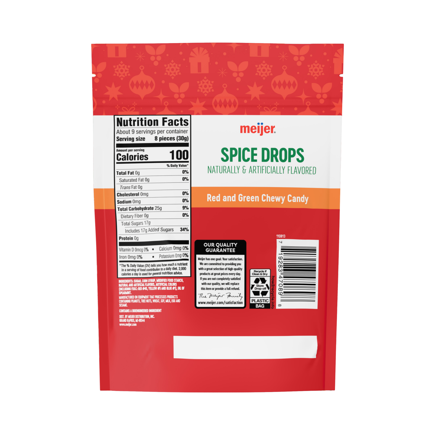 slide 2 of 2, Meijer Red/green Spice Drop 10oz, 10 oz