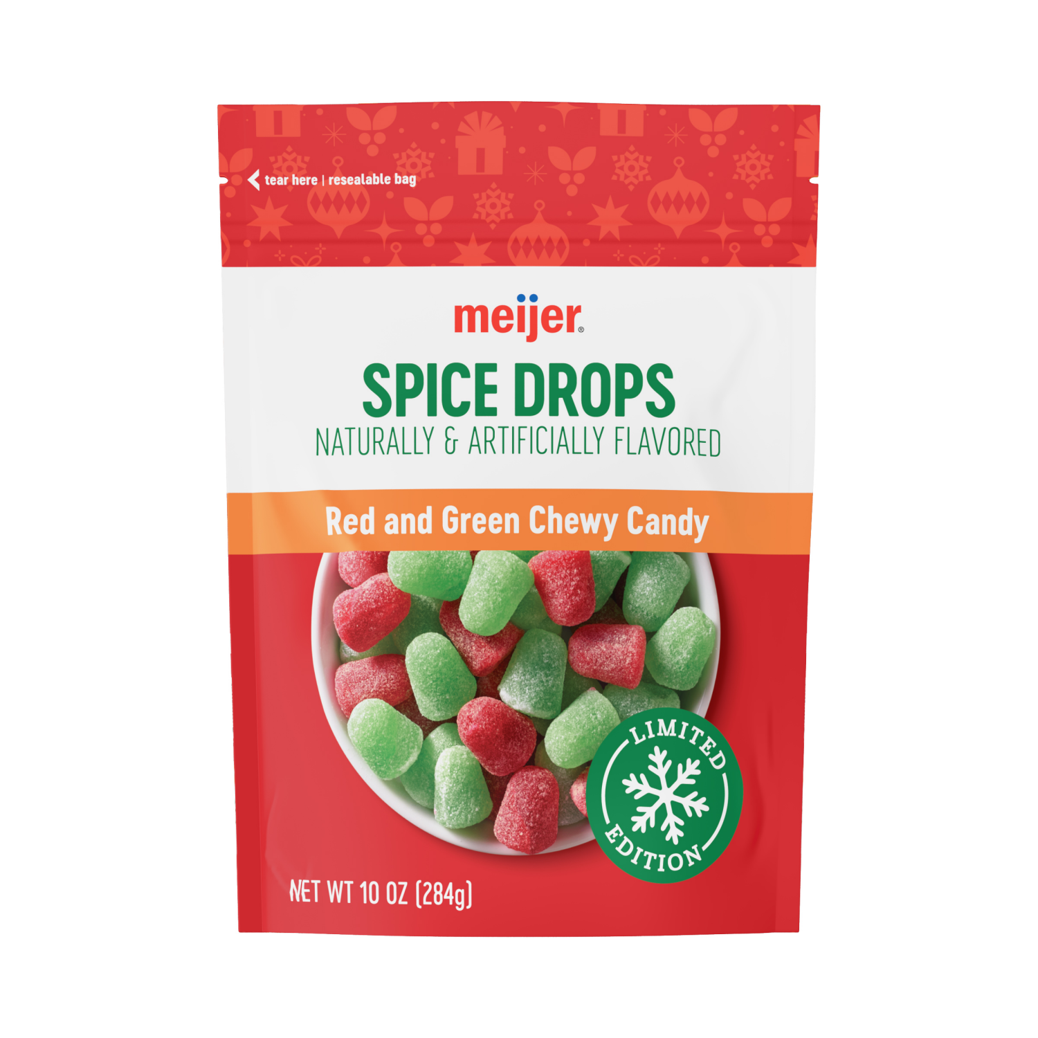 slide 1 of 2, Meijer Red/green Spice Drop 10oz, 10 oz