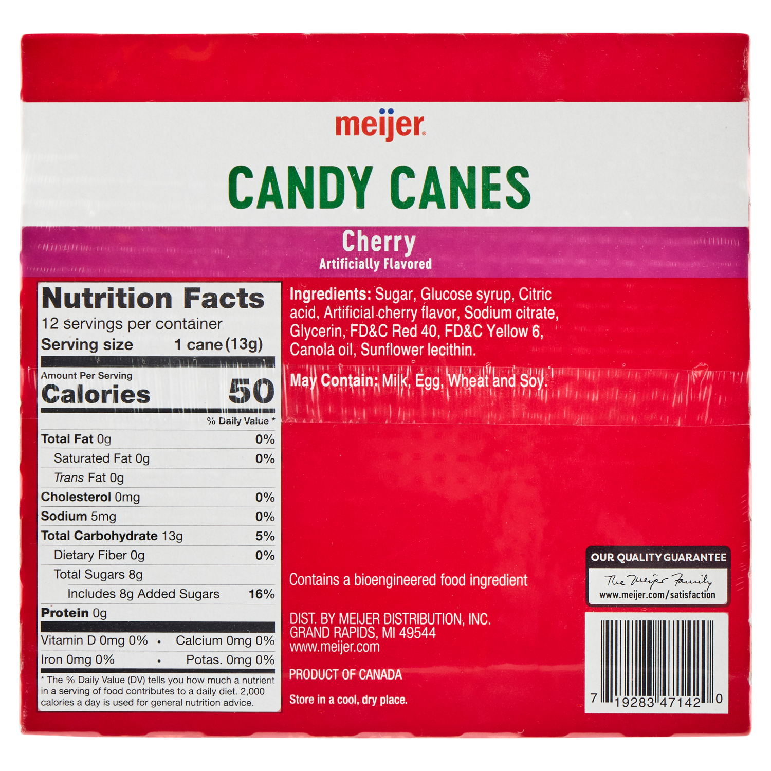 slide 2 of 2, Meijer Cherry Candy Cane 12ct Box, 12 ct