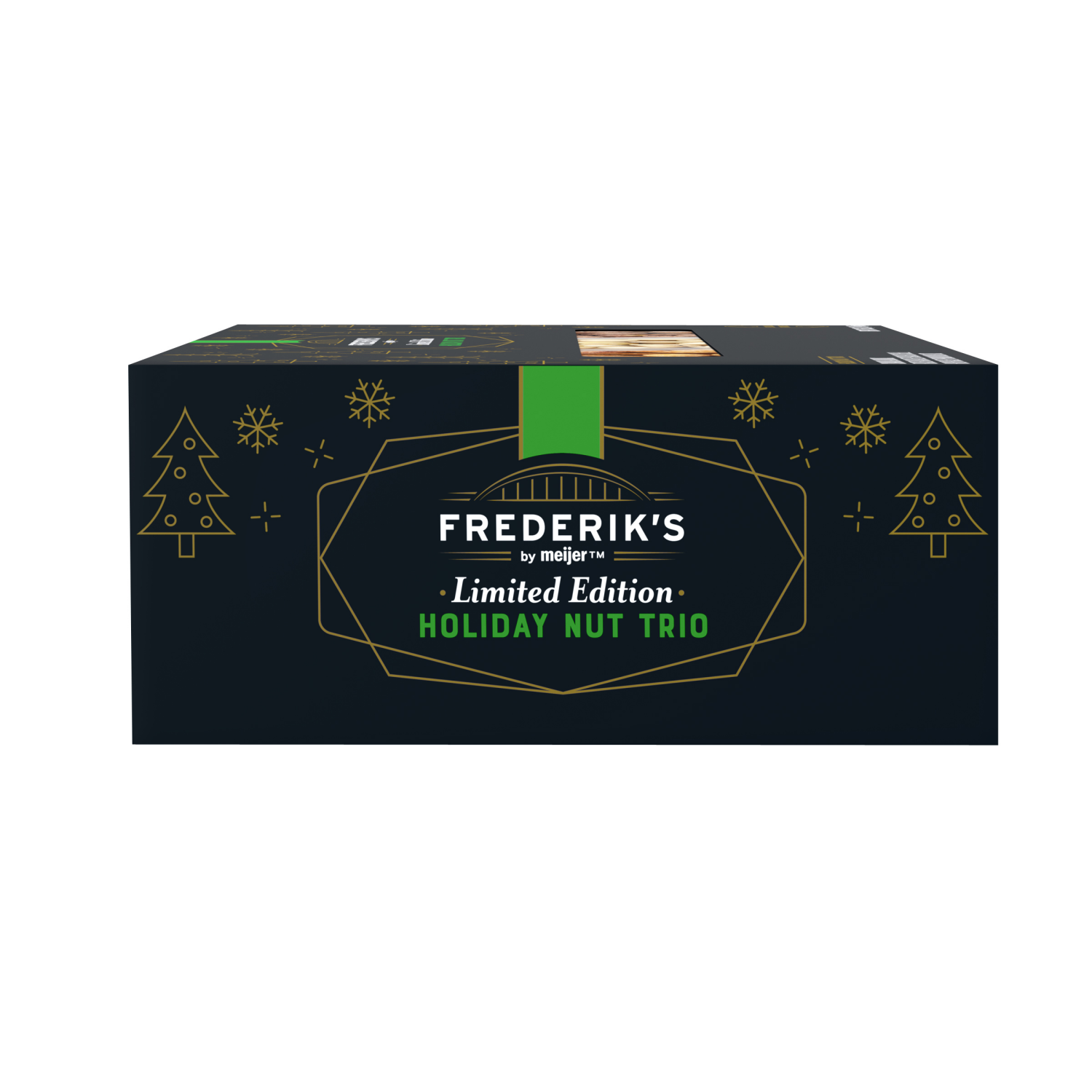 slide 4 of 8, Frederik's By Meijer Frederiks Trio Tray Holiday Nuts 16oz, 16 oz