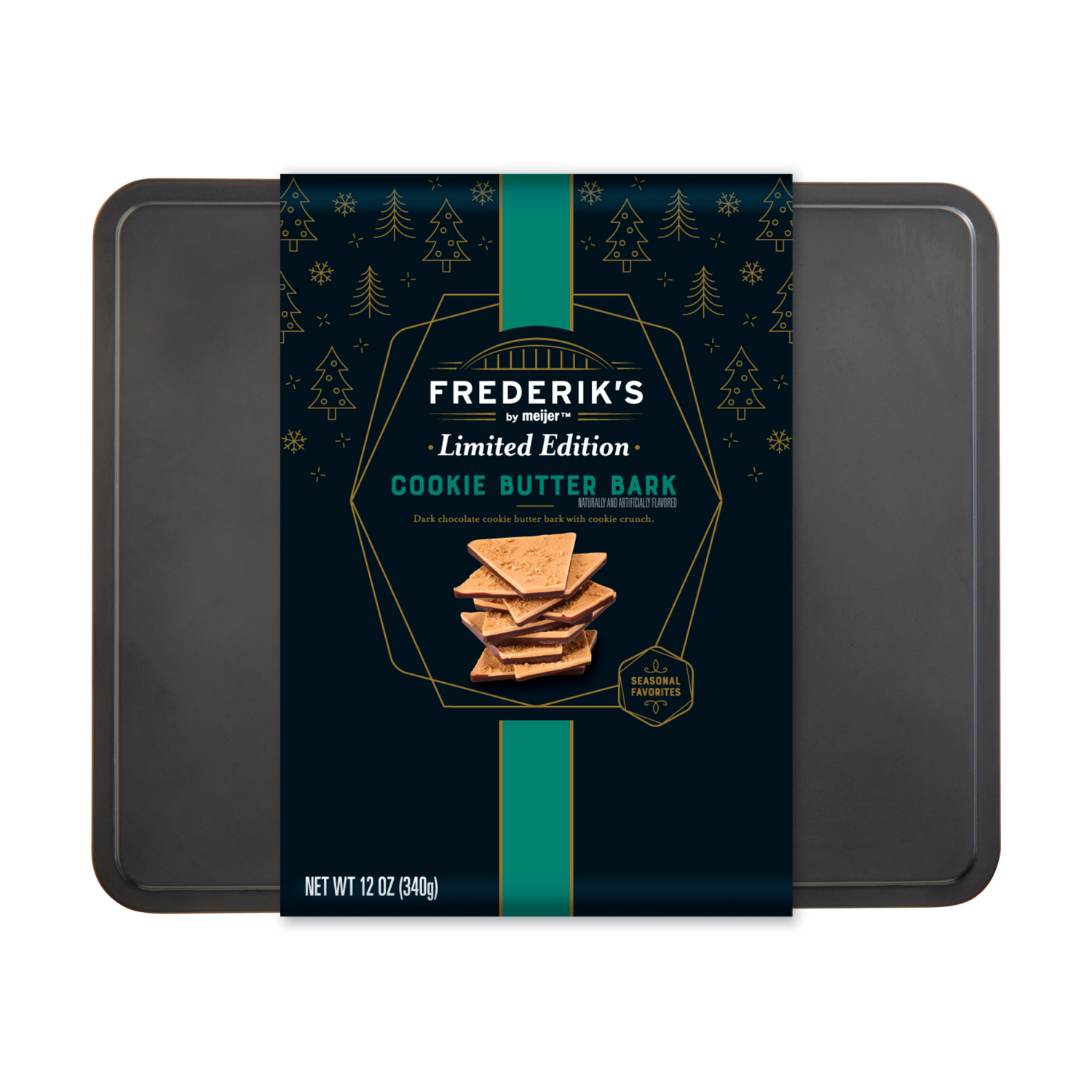 slide 1 of 2, FREDERIKS BY MEIJER Frederiks Cookie Butter Bar Tin 12 Oz, 12 oz