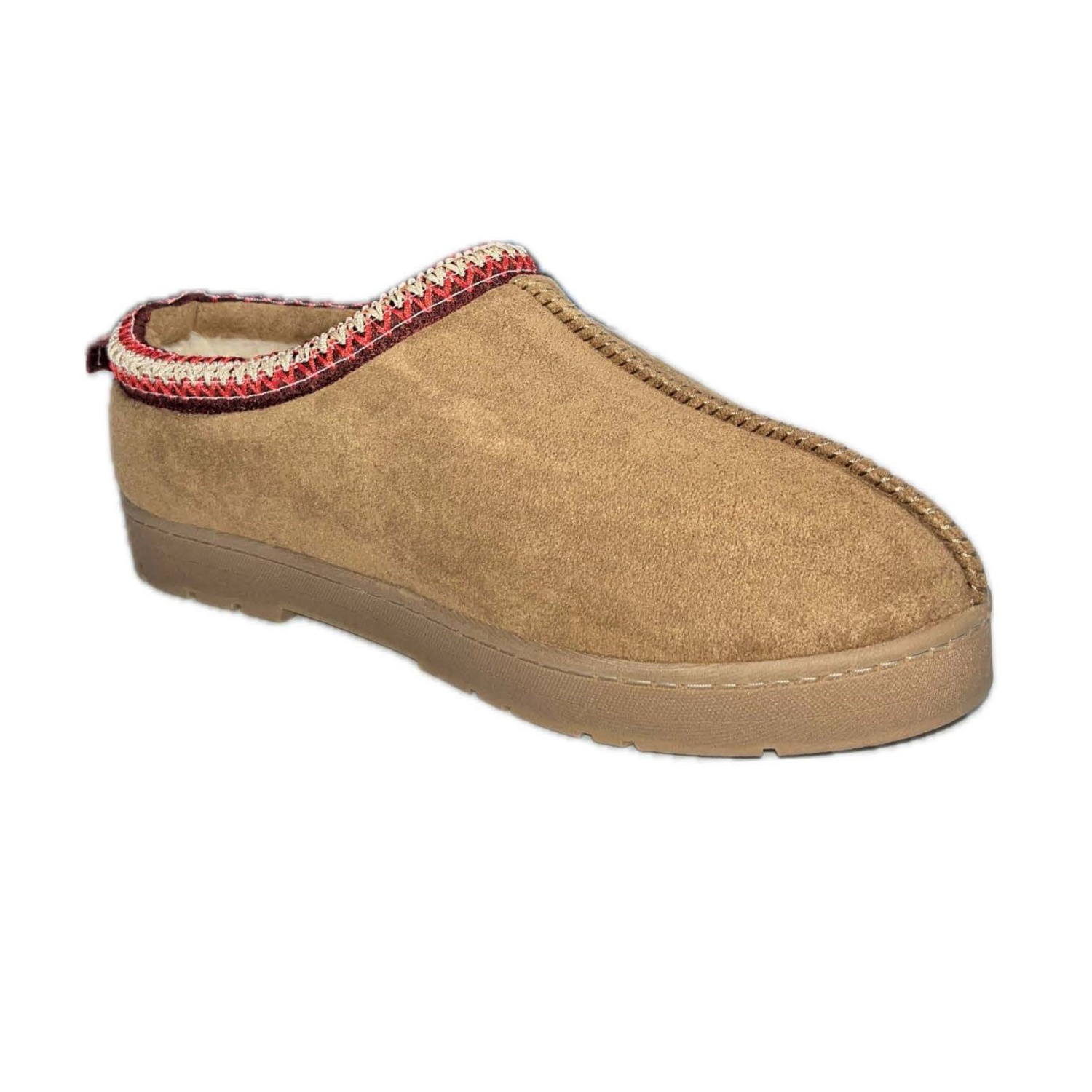 slide 1 of 8, Falls Creek Men's Slipper Duncan, Chestnut, Size S, 1 ct