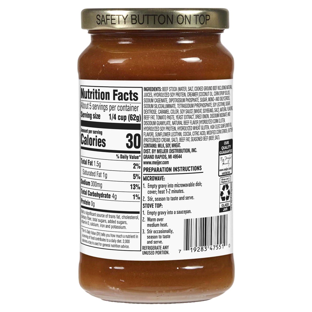 slide 2 of 2, Meijer Beef Gravy, 12 oz