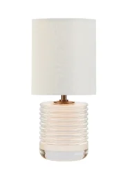 ROOM & RETREAT RR Ribbed Glass Accent Lamp