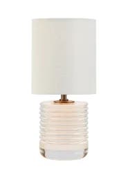 ROOM & RETREAT RR Ribbed Glass Accent Lamp