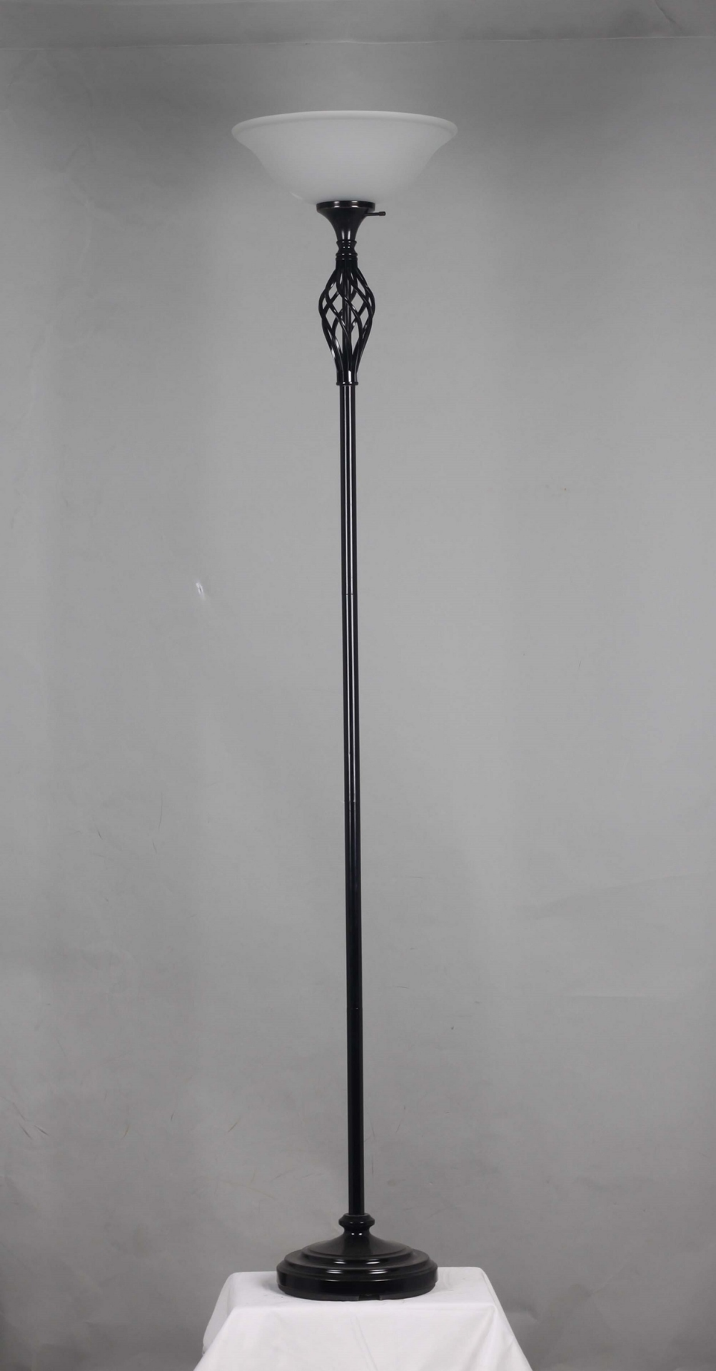 slide 1 of 1, ROOM & RETREAT RR Birdcage Torchiere Floor Lamp, 1 ct