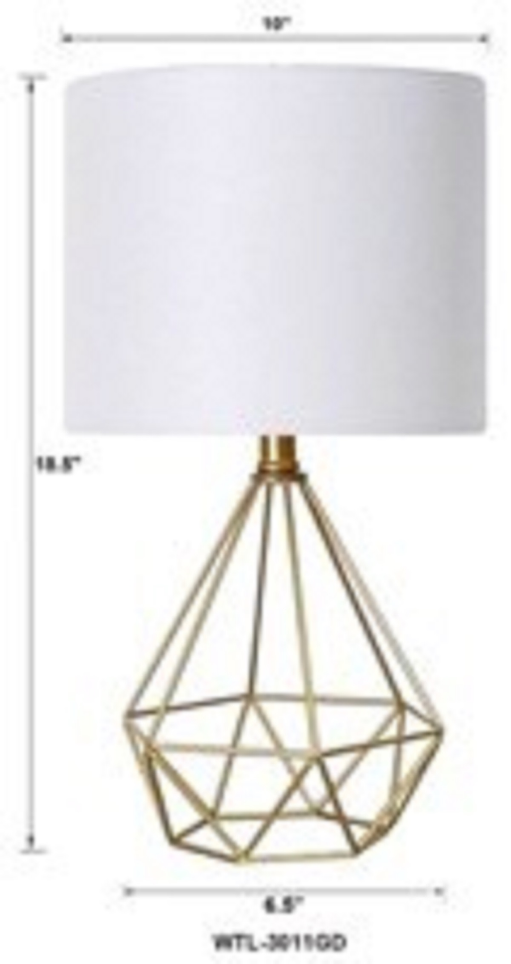 slide 1 of 1, ROOM & RETREAT RR Wire Table Lamp, 1 ct