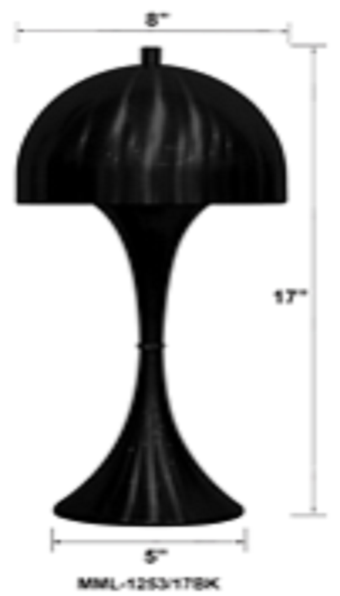 slide 1 of 1, ROOM & RETREAT RR Dome Table Lamp, 1 ct