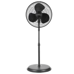 Polar Wind Stand Fan 3 Speed Black, 16 In