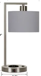 ROOM & RETREAT Wireless Charging Downbridge Table Lamp