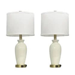 ROOM & RETREAT Rr 2pc Table Lamp Set