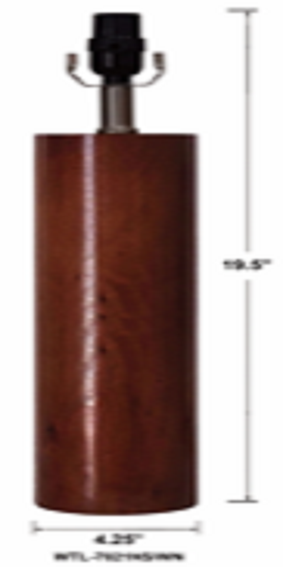 slide 1 of 1, ROOM & RETREAT RR Wood Column M&M Table Lamp Base, 19.5 in