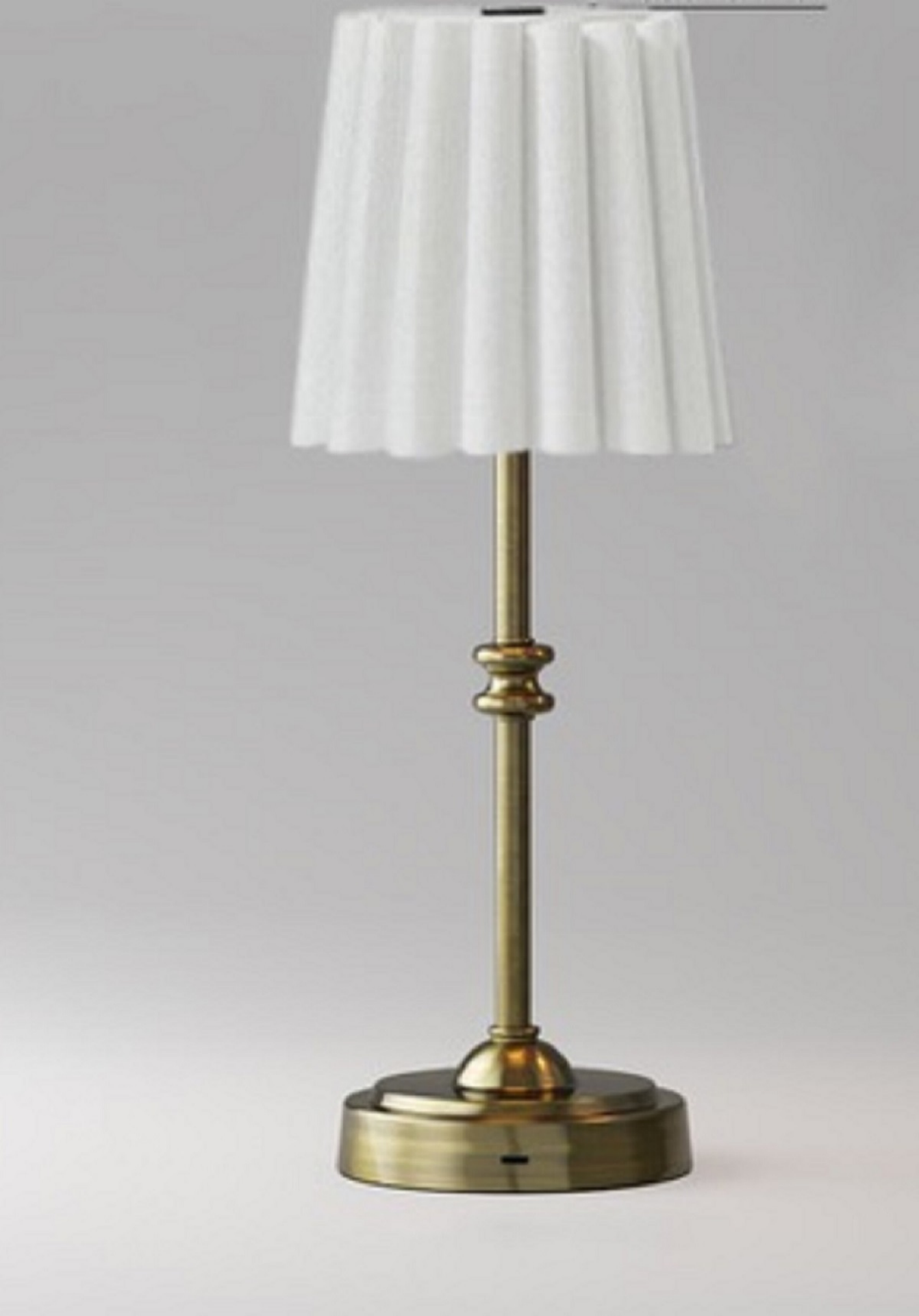 slide 1 of 1, ROOM & RETREAT RR Scalloped Rechargeable Table Lamp, 1 ct