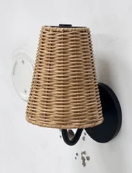 ROOM & RETREAT RR Rattan Rechargeable Wall Lamp
