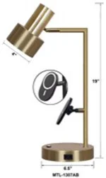 Rr Supercharger Task Lamp Brass 19"