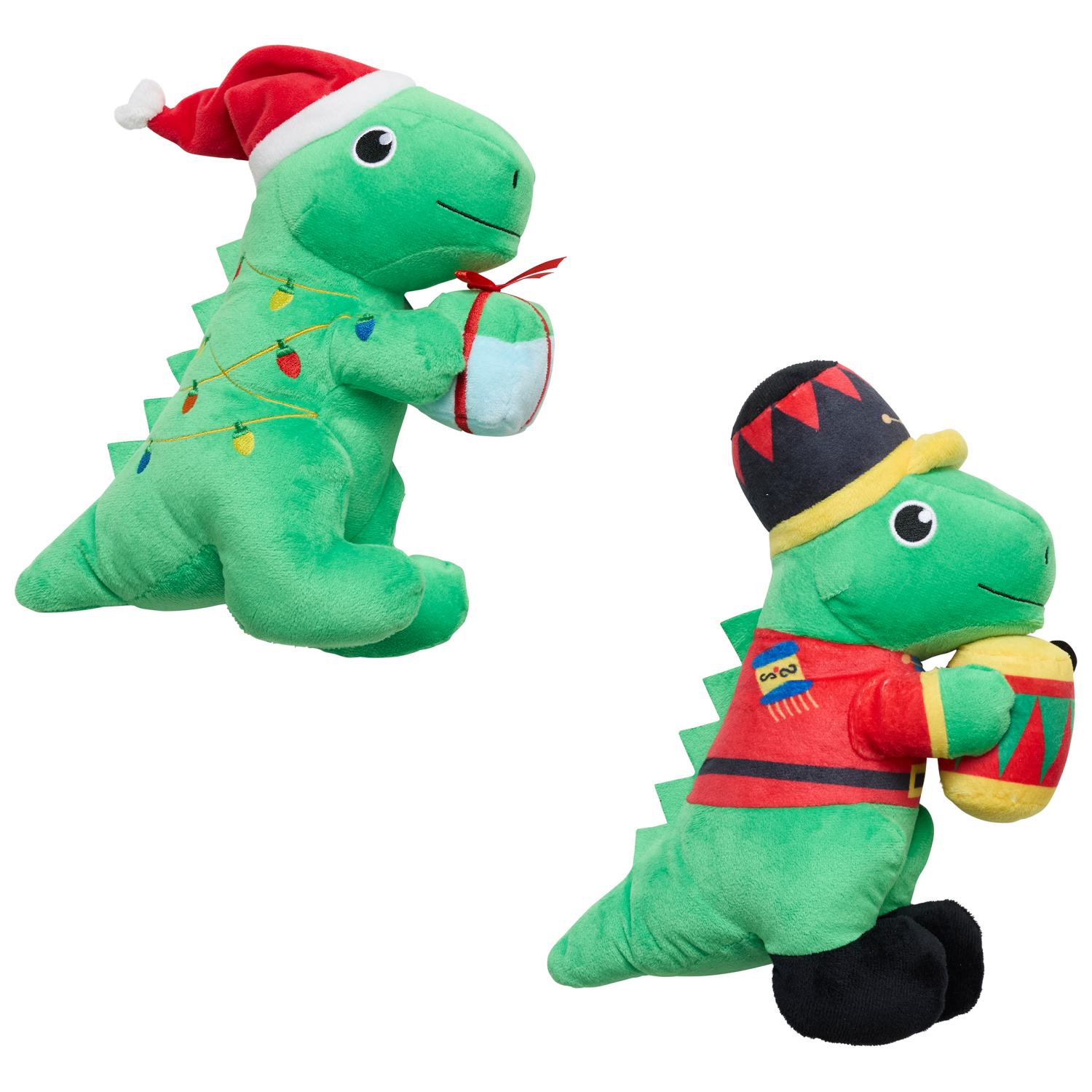 slide 3 of 3, Meijer MJR HLY T REX SANTA/NUTCKR DOG TOY ASTD, 1 ct