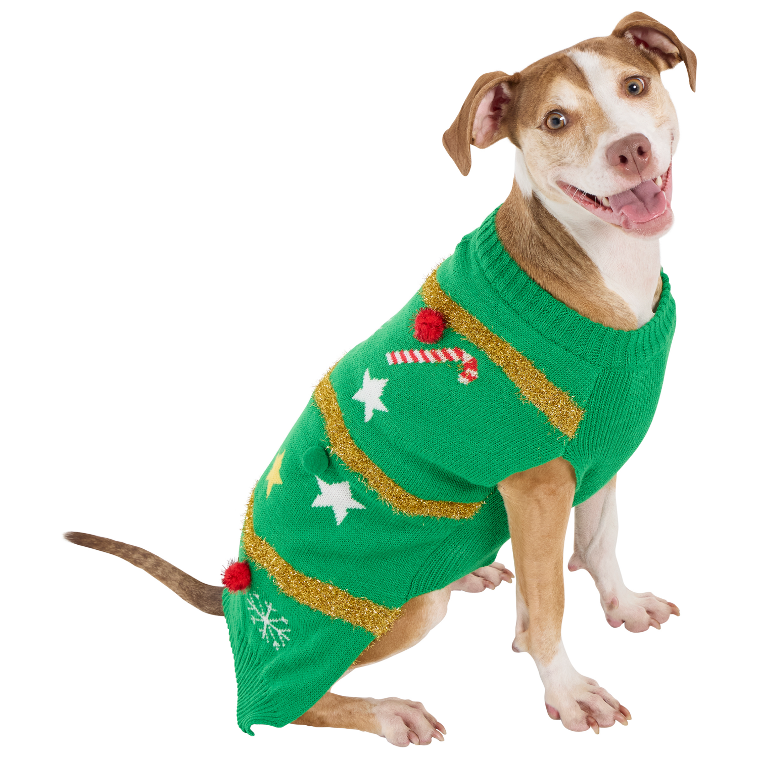 slide 6 of 7, Meijer Mjr Hly Pet Ugly Xmas Sweater Green Lg, 1 ct