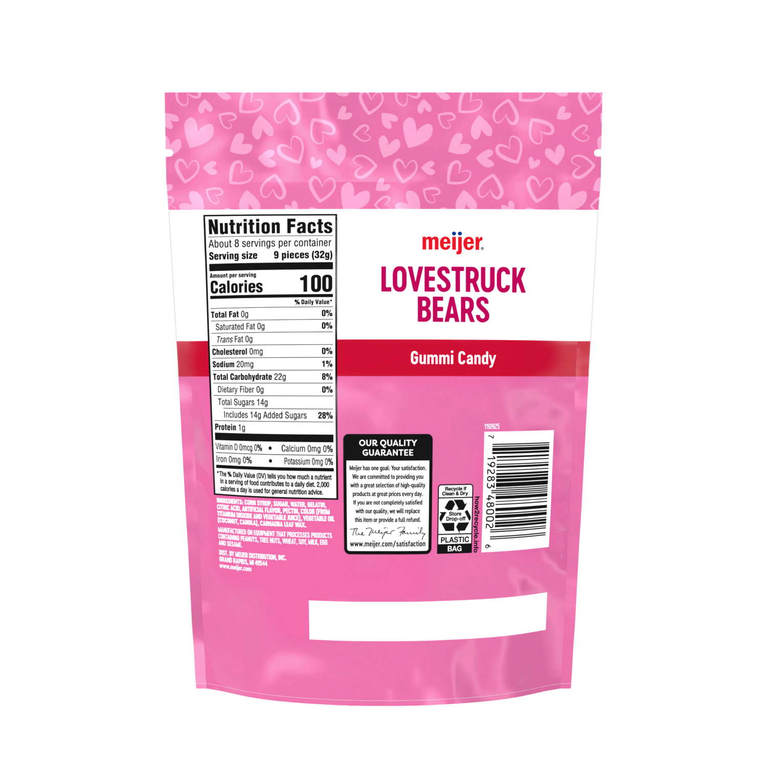 slide 2 of 2, Meijer Valentine's Lovestruck Bears Candy 9oz, 9 oz