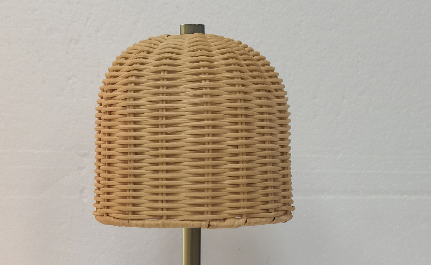 slide 2 of 2, ROOM & RETREAT RECHARGEABLE LAMP RATTAN BRASS, 1 ct