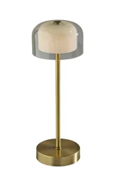 Room & Retreat Rechargeable Lamp Acrylic Brass