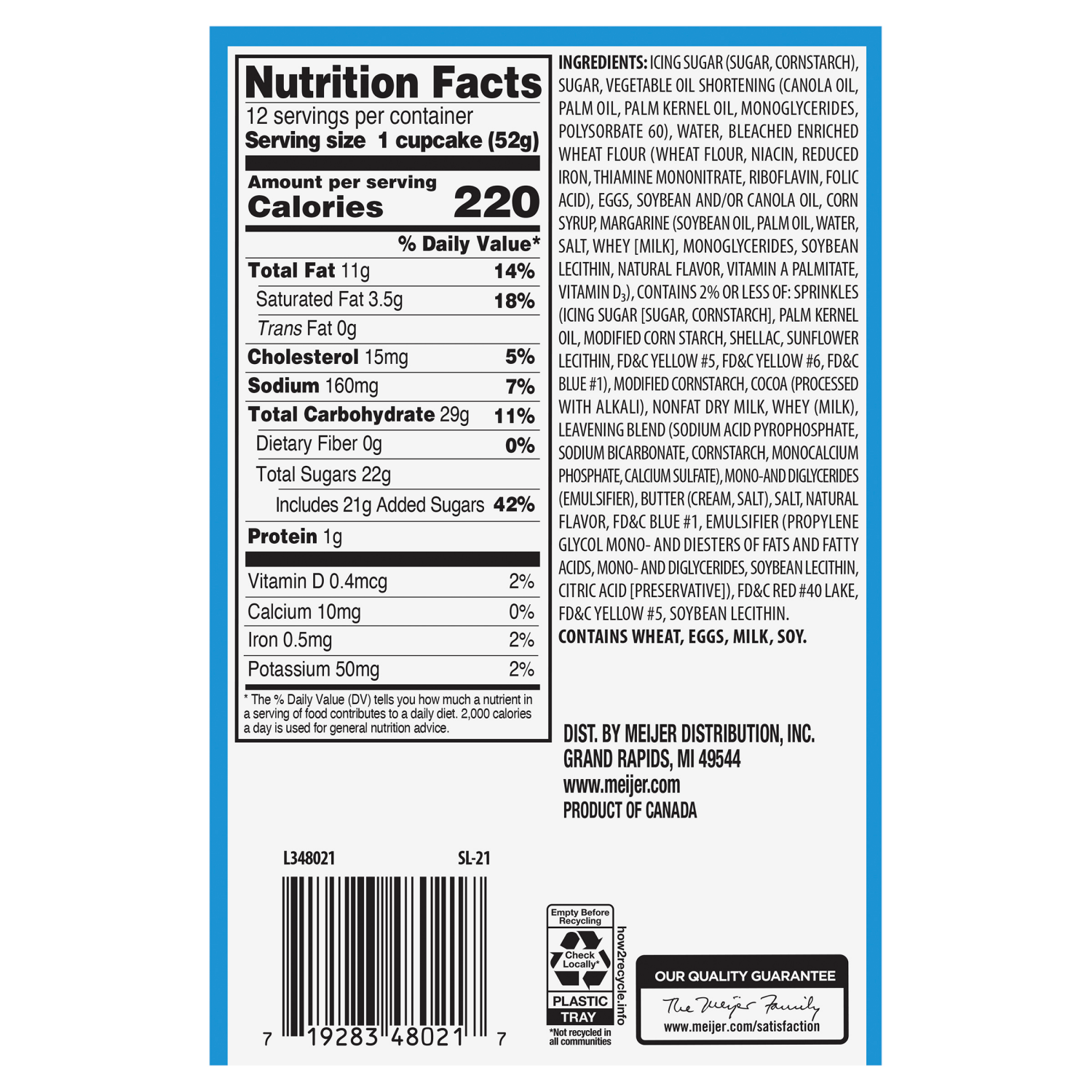 slide 3 of 4, Fresh from Meijer Assorted Cupcakes, 12 ct, Primary Colors, 12 ct