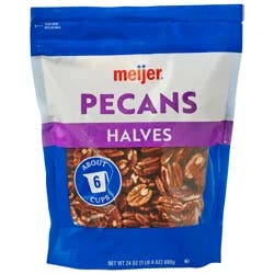 Meijer Pecan Halves - 24 oz