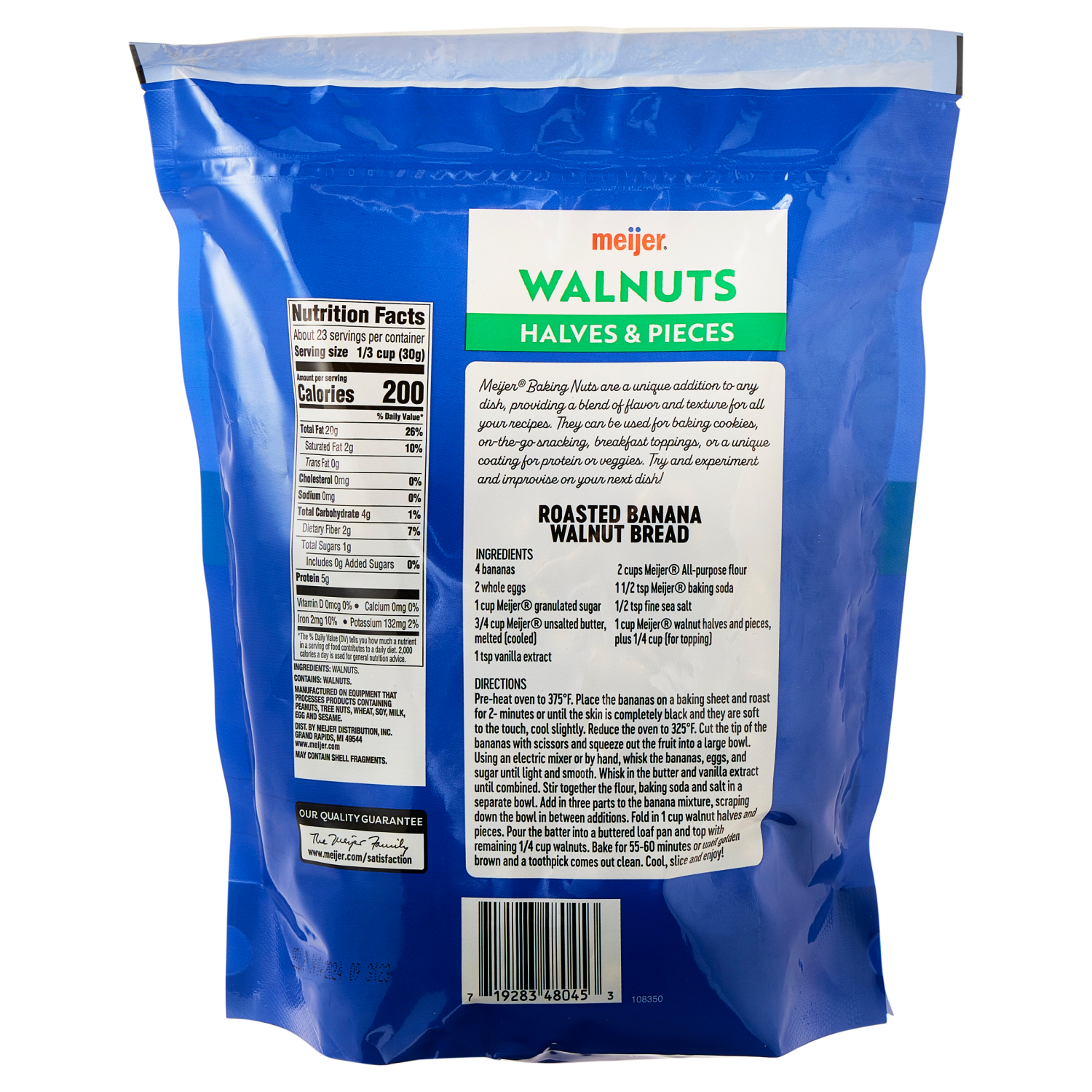 slide 2 of 2, Meijer Walnut Halves & Pieces - 24 oz, 24 oz