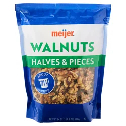 Meijer Walnut Halves & Pieces - 24 oz