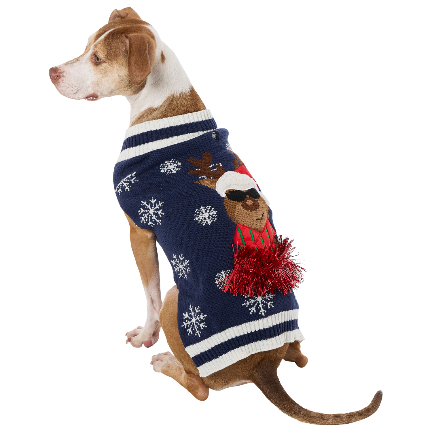 slide 4 of 5, Meijer Mjr Hly Pet Reindeer Sweater Lg, 1 ct