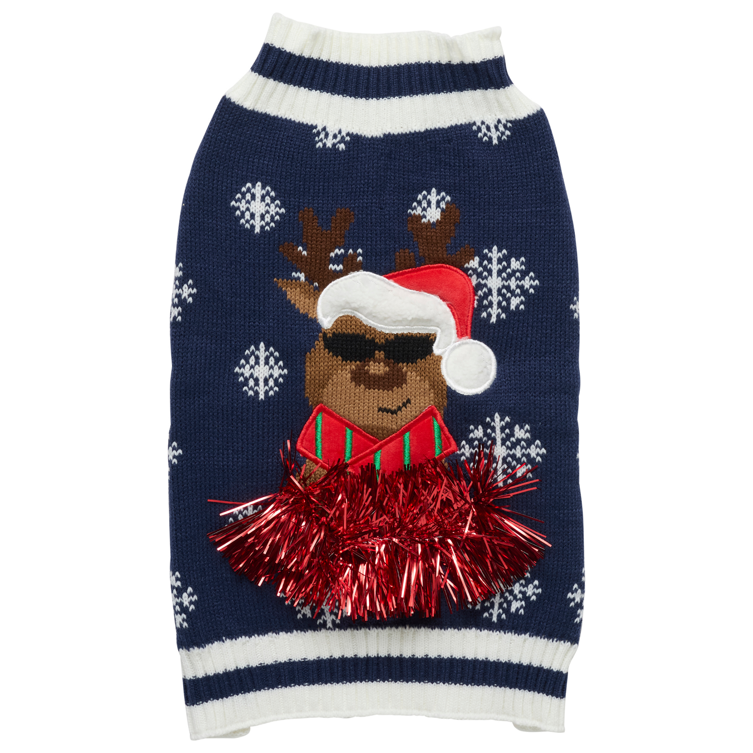 slide 1 of 5, Meijer Mjr Hly Pet Reindeer Sweater Lg, 1 ct