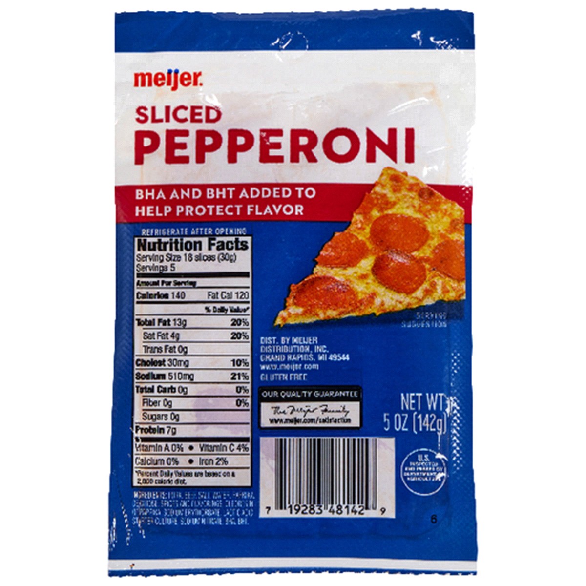 slide 1 of 1, Meijer Sliced Pepperoni, 5 oz, 5 oz