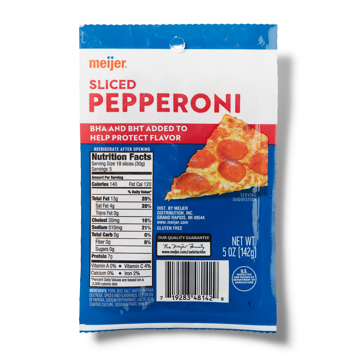 slide 1 of 5, Meijer Sliced Pepperoni, 5 oz, 5 oz