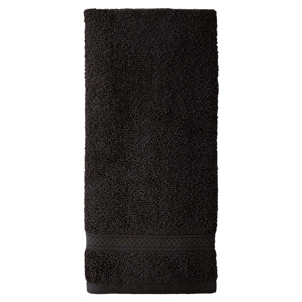 slide 1 of 1, R+ R Bath Hand Towel, Black, 1 ct
