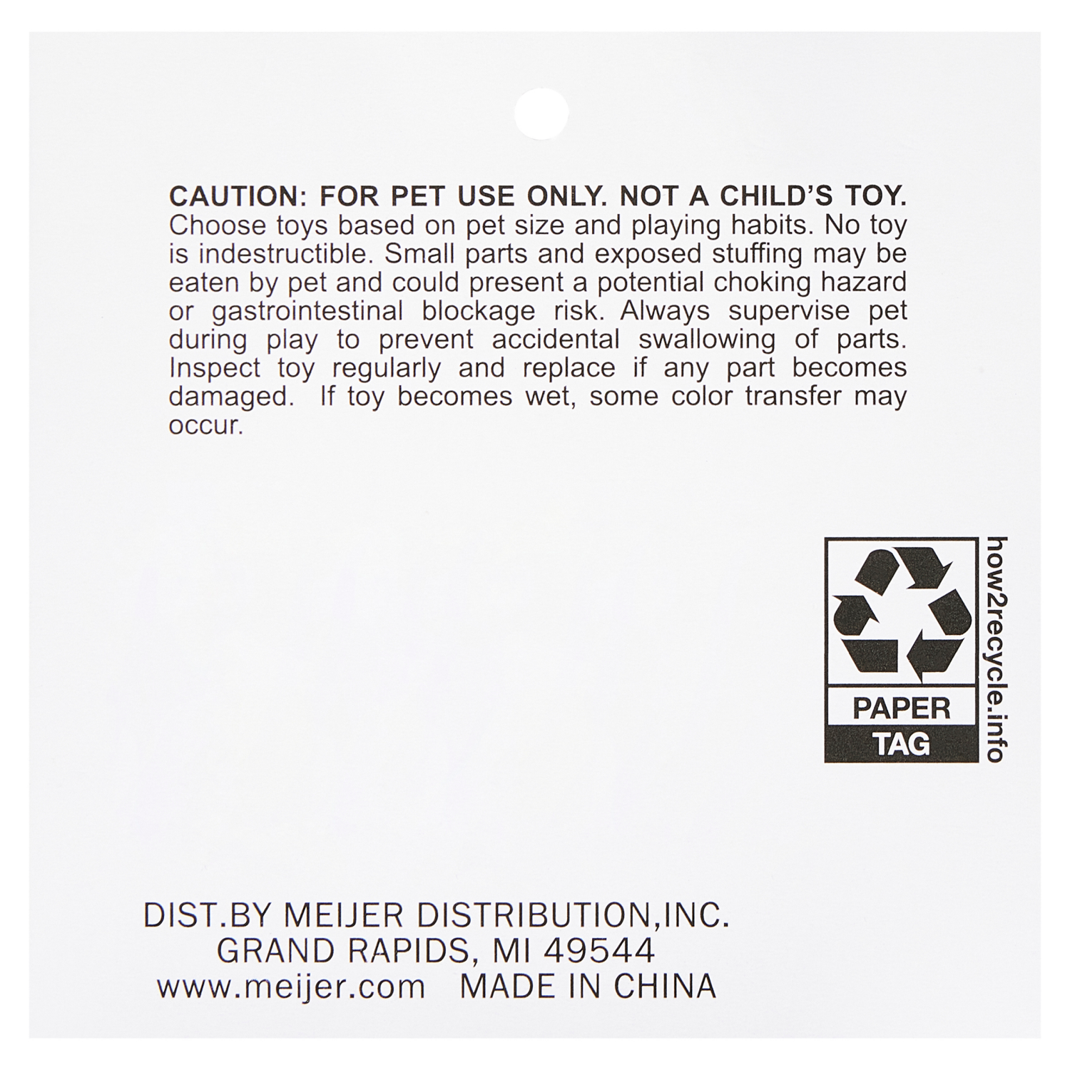 slide 3 of 3, Meijer MJR HLY SANTA BALLISTIC TUG TOY, 1 ct