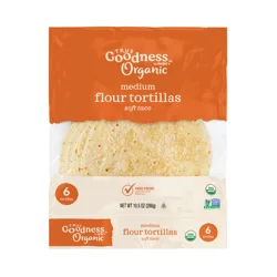 True Goodness Organic Regular Soft Taco 6ct/10.5oz