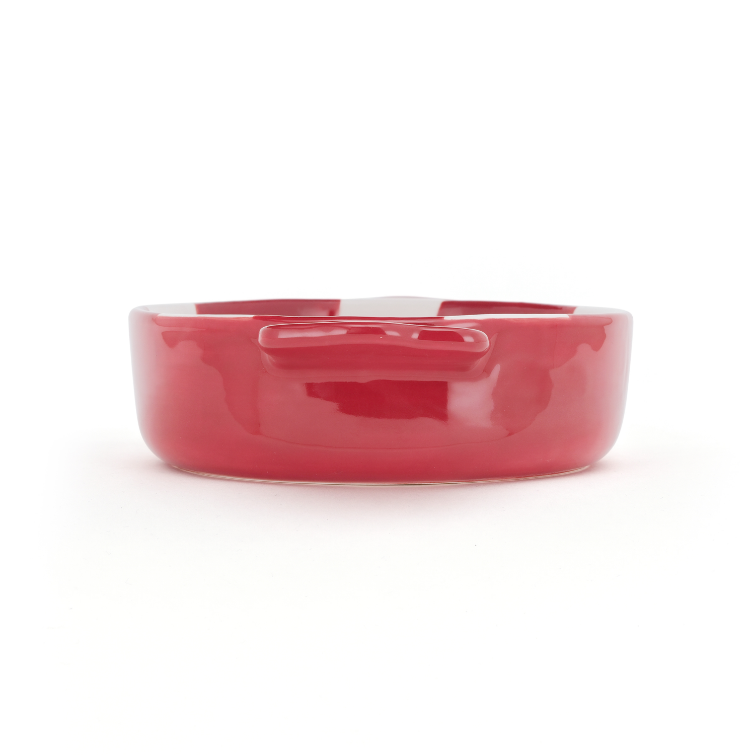 slide 3 of 4, December Home DH STONEWARE BAKING DISH CANDY SWIRL, 2.13 inh