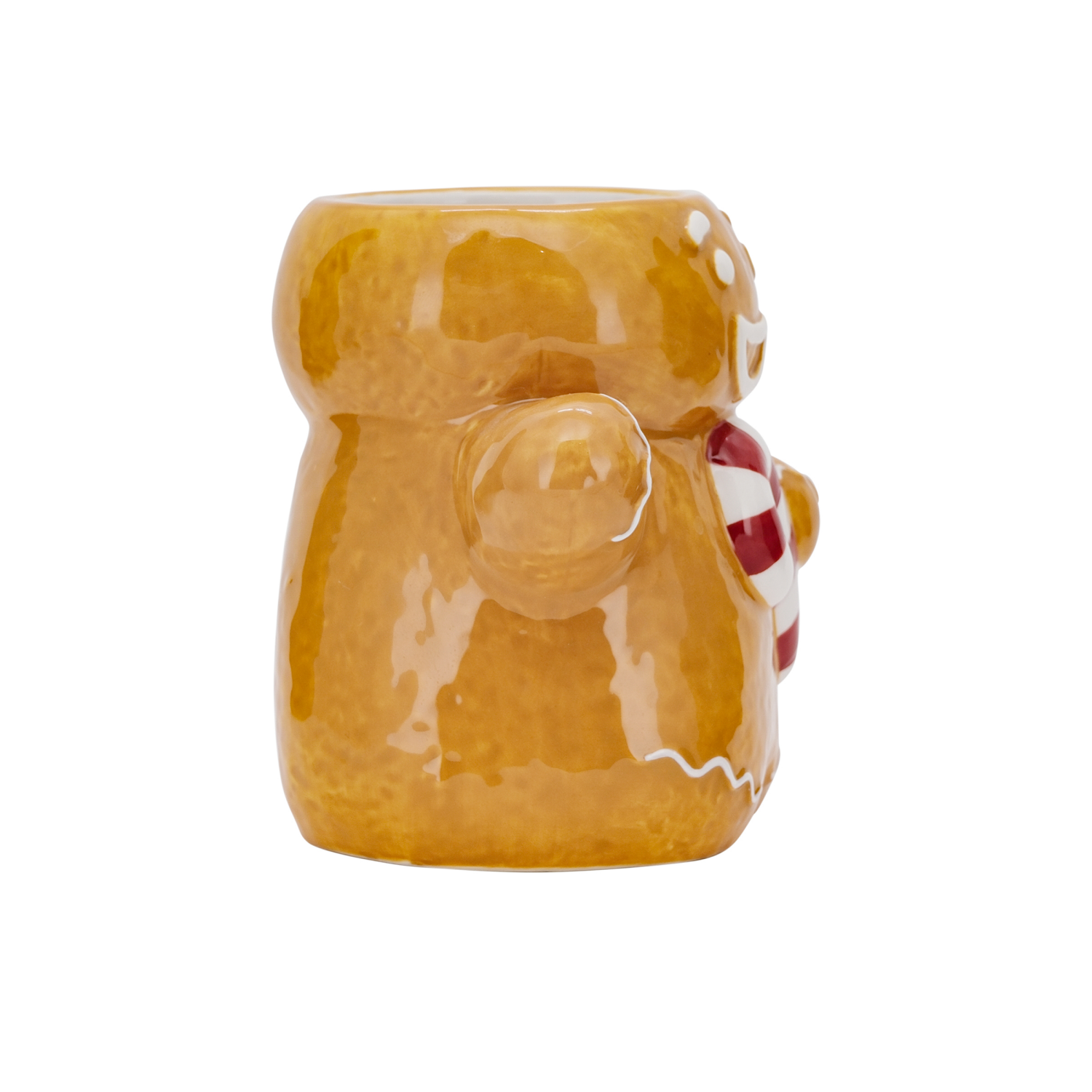 slide 3 of 4, December Home DH EARTHENWARE MUG GINGERBREAD, 4.4 inh